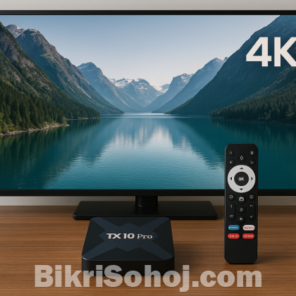 4K Ultra HD স্ট্রিমিং, ভয়েস কন্ট্রোল, আর Android TV Box
